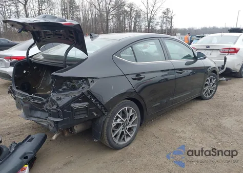 2019 Hyundai Elantra Limited z USA, uszkodzony, nr VIN 5NPD84LF0KH446687